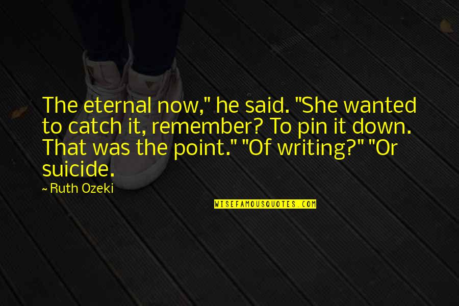 New York Knicks Quotes By Ruth Ozeki: The eternal now," he said. "She wanted to New York Knicks Quotes By Ruth Ozeki: The eternal now," he said. "She wanted to
