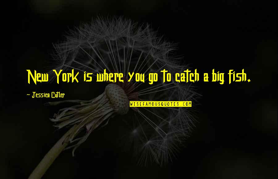 New York Where Quotes By Jessica Cutler: New York is where you go to catch