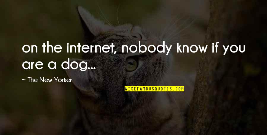 New Yorker Quotes By The New Yorker: on the internet, nobody know if you are