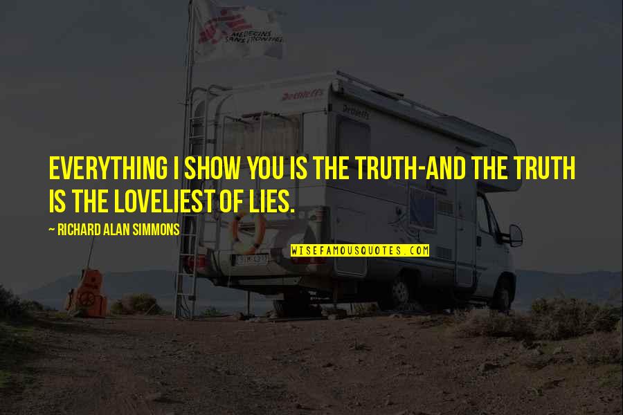 Newlove Real Estate Quotes By Richard Alan Simmons: Everything I show you is the truth-And the