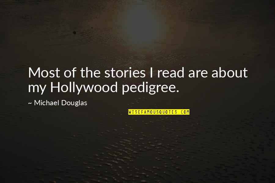Newly Married Congrats Quotes By Michael Douglas: Most of the stories I read are about
