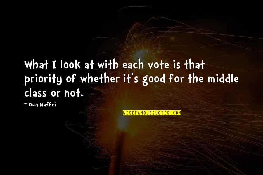 Newnesss Quotes By Dan Maffei: What I look at with each vote is Newnesss Quotes By Dan Maffei: What I look at with each vote is