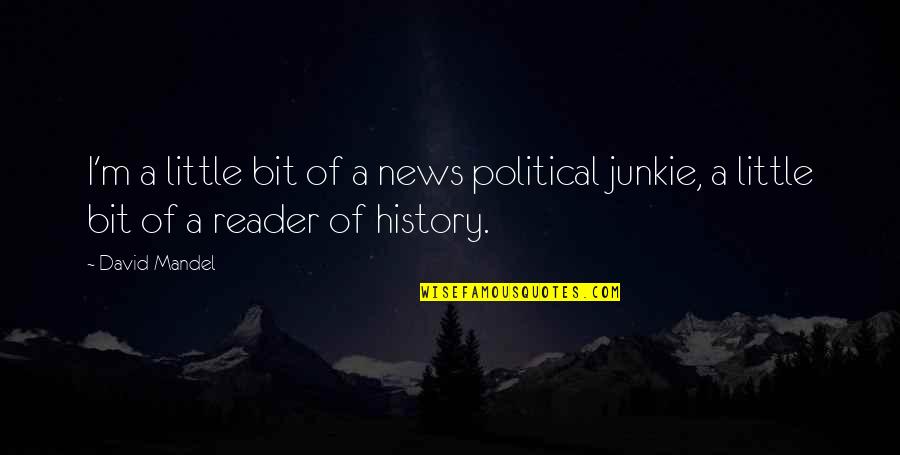 News Reader Quotes By David Mandel: I'm a little bit of a news political