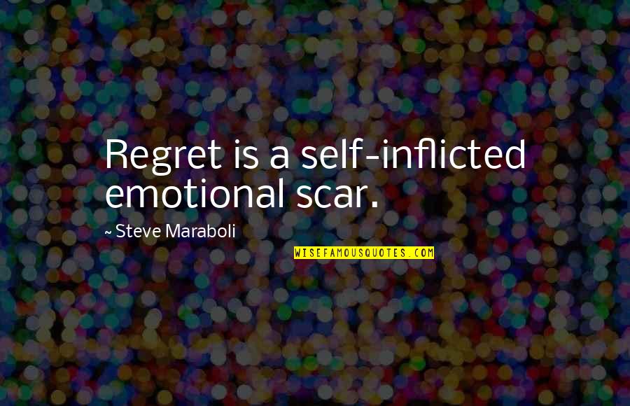 Newsbeast Greek Quotes By Steve Maraboli: Regret is a self-inflicted emotional scar.