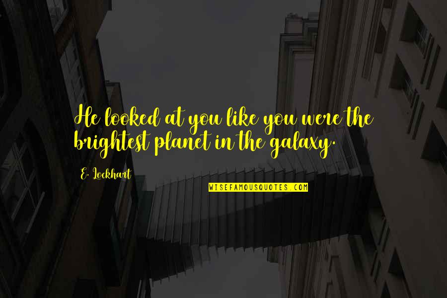 Newspaper Title In Quotes By E. Lockhart: He looked at you like you were the