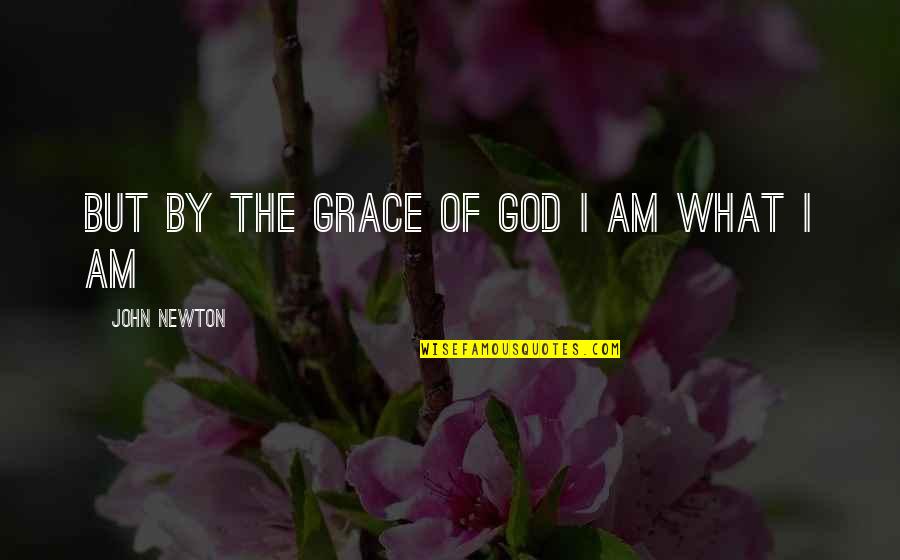 Newton God Quotes By John Newton: But by the grace of God I am Newton God Quotes By John Newton: But by the grace of God I am