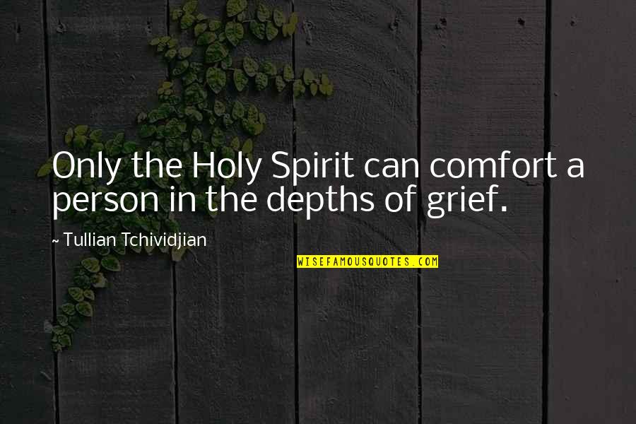 Next 100 Years Quotes By Tullian Tchividjian: Only the Holy Spirit can comfort a person Next 100 Years Quotes By Tullian Tchividjian: Only the Holy Spirit can comfort a person