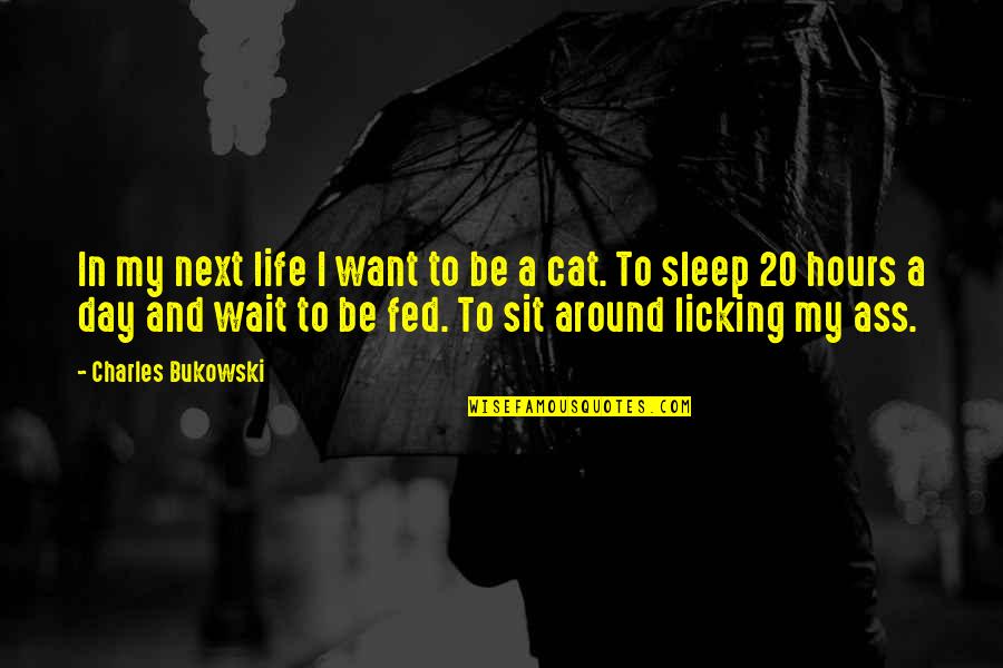 Next Life Quotes By Charles Bukowski: In my next life I want to be