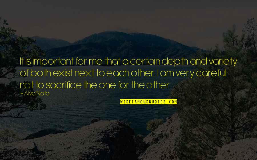 Next To Each Other Quotes By Alva Noto: It is important for me that a certain