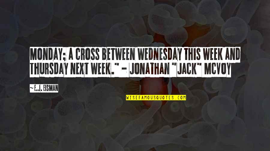 Next Week Quotes By E.J. Eisman: Monday; a cross between Wednesday this week and