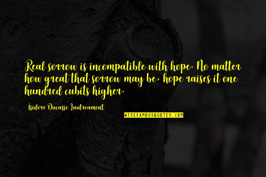 Nezhade Quotes By Isidore Ducasse Lautreamont: Real sorrow is incompatible with hope. No matter Nezhade Quotes By Isidore Ducasse Lautreamont: Real sorrow is incompatible with hope. No matter