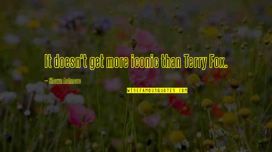 Ngh Nh Thi T K D H A Quotes By Shawn Ashmore: It doesn't get more iconic than Terry Fox. Ngh Nh Thi T K D H A Quotes By Shawn Ashmore: It doesn't get more iconic than Terry Fox.