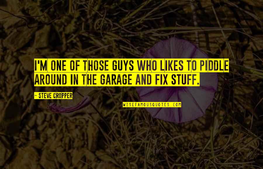 Nhtsa Complaints Quotes By Steve Cropper: I'm one of those guys who likes to