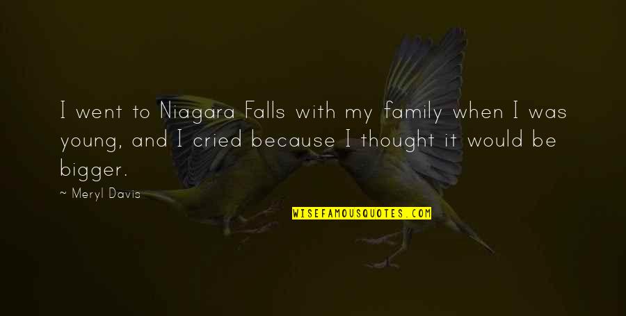 Niagara Quotes By Meryl Davis: I went to Niagara Falls with my family