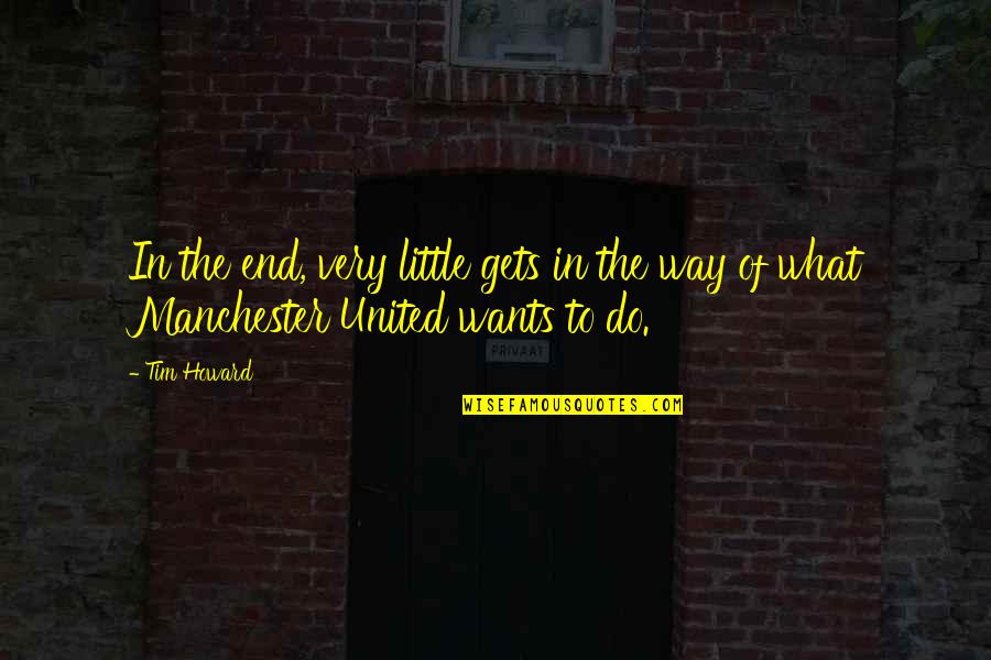 Niarchos Horses Quotes By Tim Howard: In the end, very little gets in the