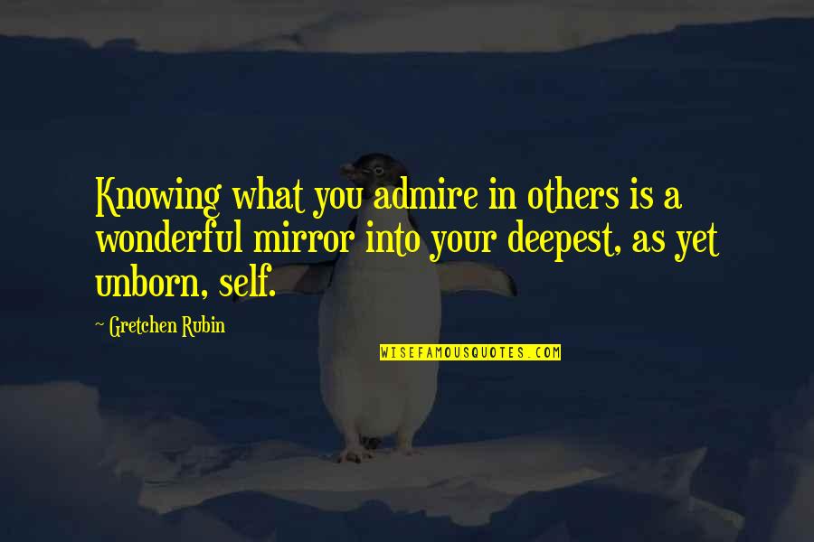 Nicchia In Inglese Quotes By Gretchen Rubin: Knowing what you admire in others is a Nicchia In Inglese Quotes By Gretchen Rubin: Knowing what you admire in others is a