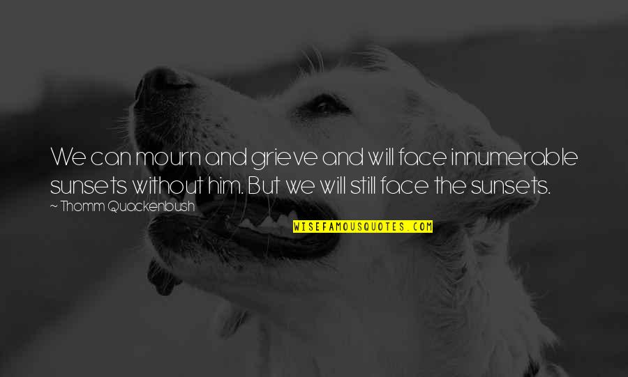 Nice Journey Quotes By Thomm Quackenbush: We can mourn and grieve and will face Nice Journey Quotes By Thomm Quackenbush: We can mourn and grieve and will face