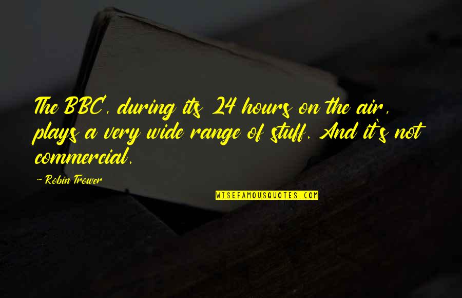 Nice Sunset View Quotes By Robin Trower: The BBC, during its 24 hours on the