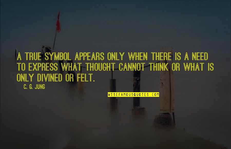 Nick Cummins Quotes By C. G. Jung: A true symbol appears only when there is Nick Cummins Quotes By C. G. Jung: A true symbol appears only when there is