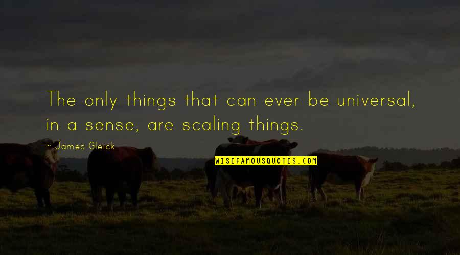 Nickodemus Quotes By James Gleick: The only things that can ever be universal,