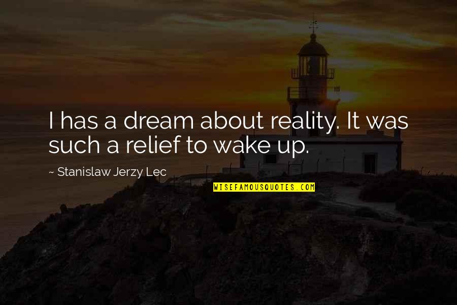 Nicolini Recetas Quotes By Stanislaw Jerzy Lec: I has a dream about reality. It was