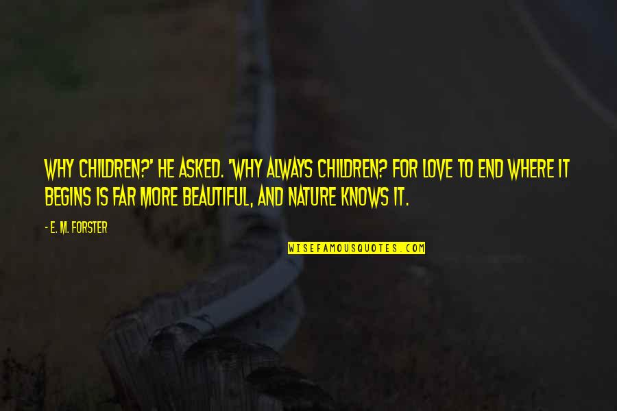 Nieces Funny Quotes By E. M. Forster: Why children?' he asked. 'Why always children? For
