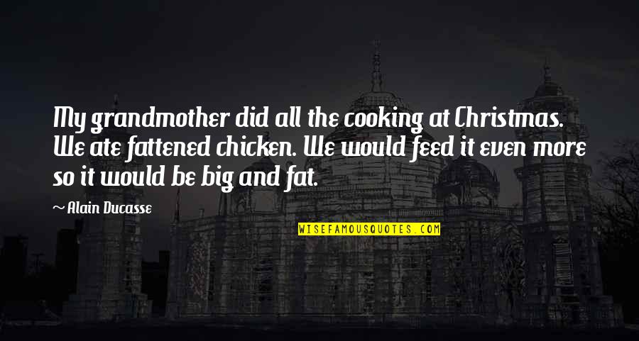 Niederbrach Specialized Quotes By Alain Ducasse: My grandmother did all the cooking at Christmas.