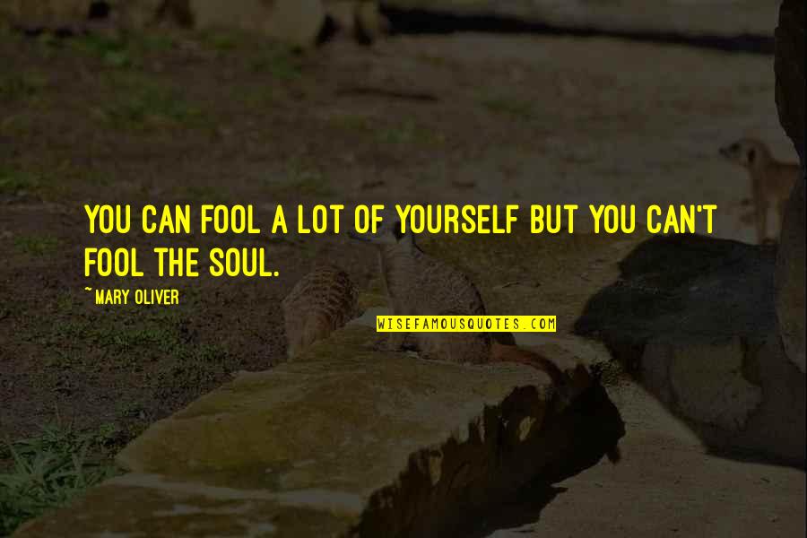 Niehuss Land Quotes By Mary Oliver: You can fool a lot of yourself but