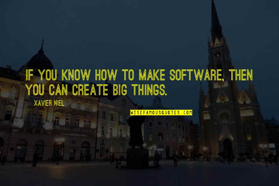 Niel Quotes By Xavier Niel: If you know how to make software, then