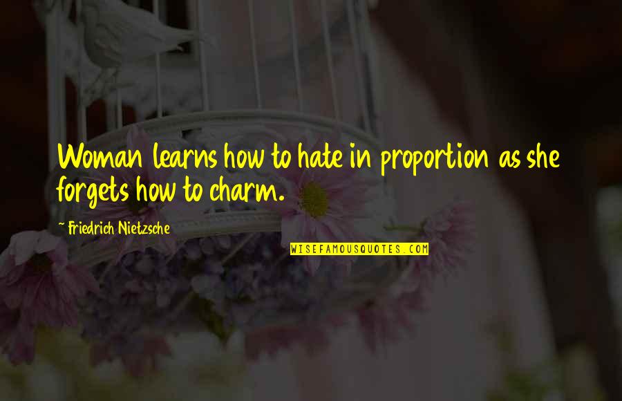 Nietzsche Quotes By Friedrich Nietzsche: Woman learns how to hate in proportion as Nietzsche Quotes By Friedrich Nietzsche: Woman learns how to hate in proportion as
