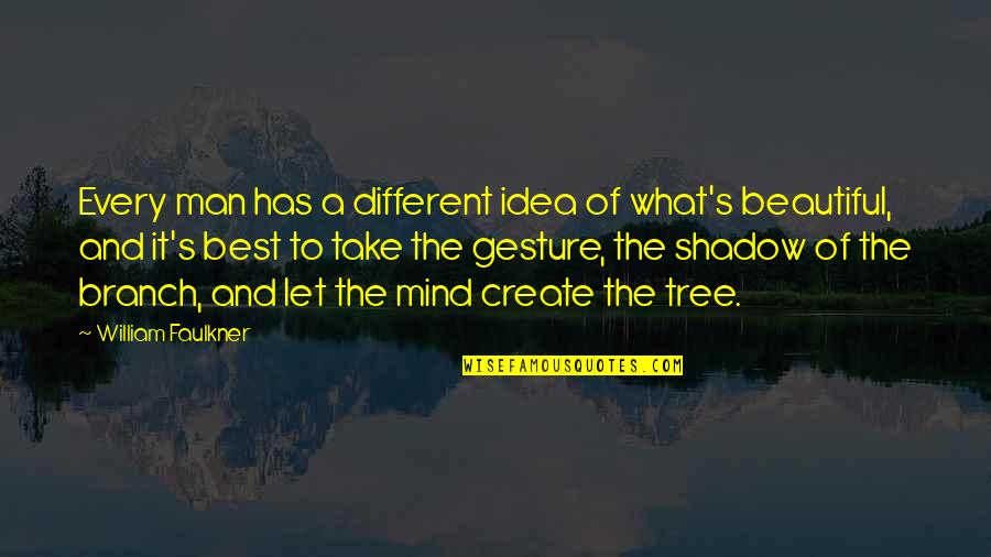 Niffenegger Pottery Quotes By William Faulkner: Every man has a different idea of what's