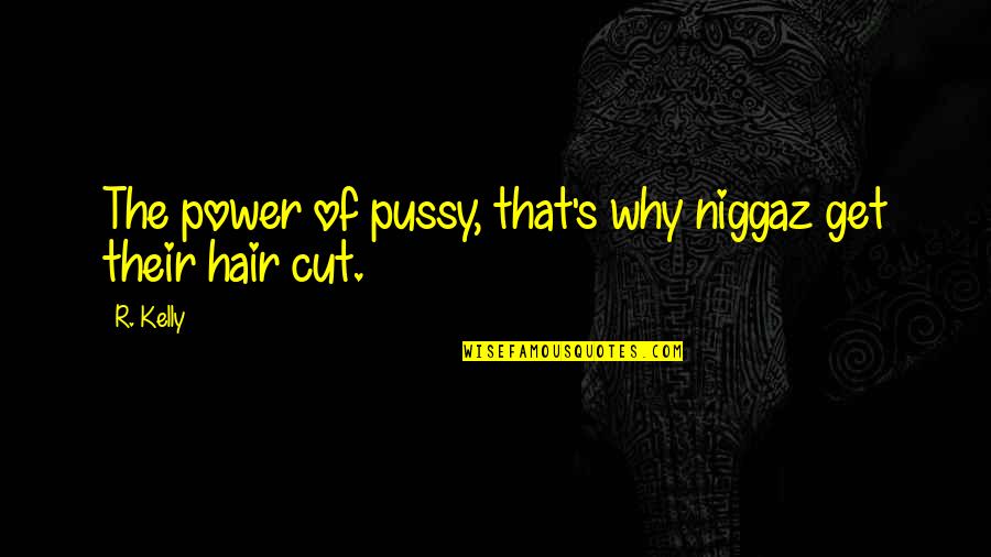 Niggaz Quotes By R. Kelly: The power of pussy, that's why niggaz get