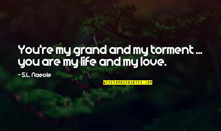 Nighrlight Quotes By S.L. Naeole: You're my grand and my torment ... you
