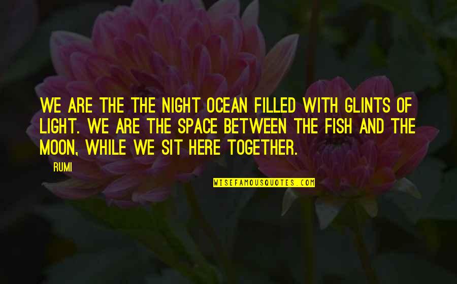 Night And Moon Quotes By Rumi: We are the the night ocean filled with Night And Moon Quotes By Rumi: We are the the night ocean filled with