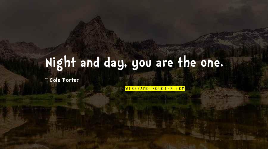 Night Day Quotes By Cole Porter: Night and day, you are the one.