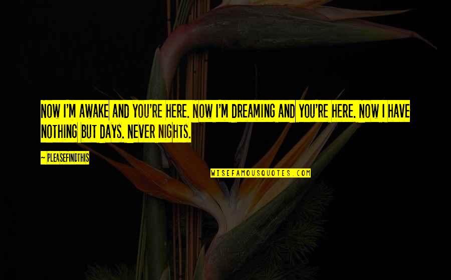 Night Sky Tumblr Quotes By Pleasefindthis: Now I'm awake and you're here. Now I'm