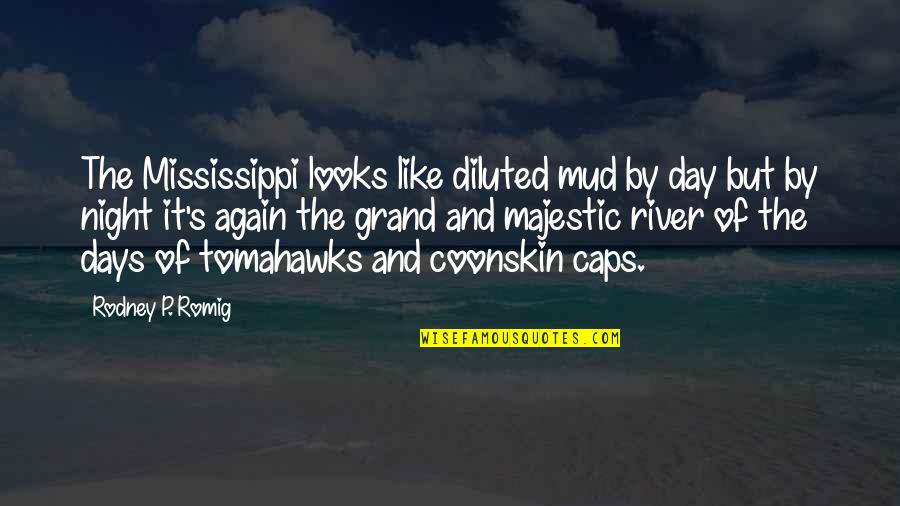 Night That Looks Quotes By Rodney P. Romig: The Mississippi looks like diluted mud by day