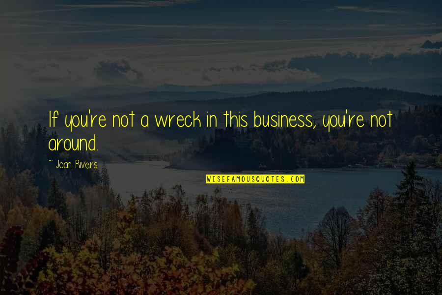 Night View Quotes By Joan Rivers: If you're not a wreck in this business,