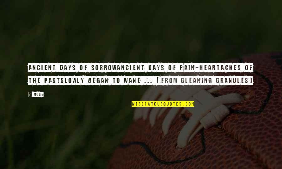 Niim Quotes By Muse: Ancient days of sorrowancient days of pain-heartaches of