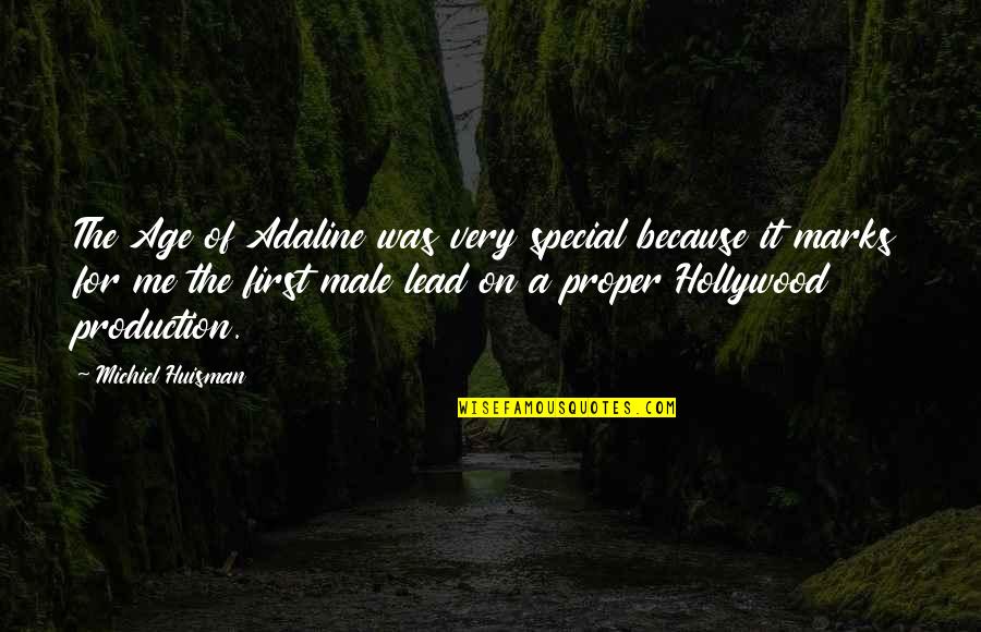 Niist Logo Quotes By Michiel Huisman: The Age of Adaline was very special because Niist Logo Quotes By Michiel Huisman: The Age of Adaline was very special because