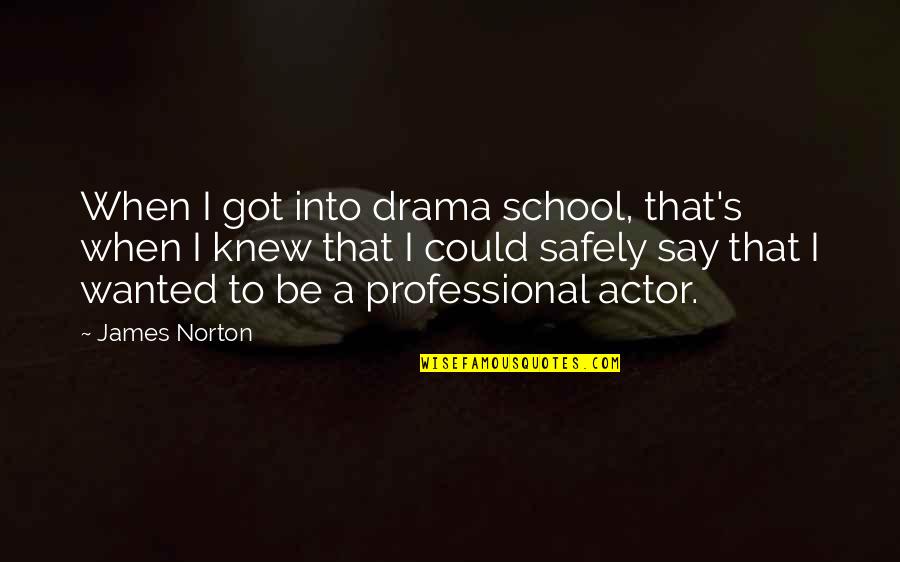 Niitakayama Quotes By James Norton: When I got into drama school, that's when Niitakayama Quotes By James Norton: When I got into drama school, that's when