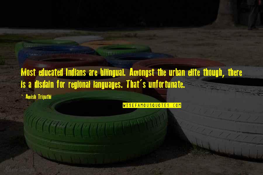 Nike Game Day Quotes By Amish Tripathi: Most educated Indians are bilingual. Amongst the urban