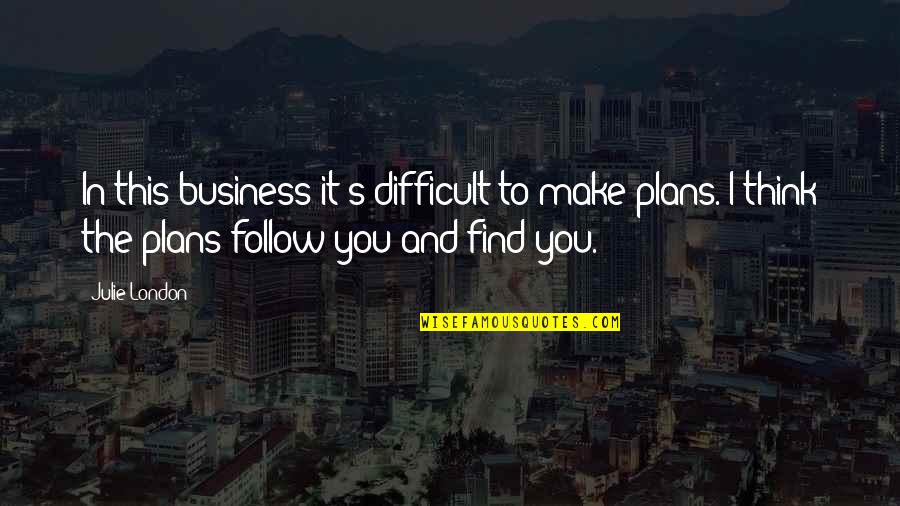 Nike Serena Williams Quotes By Julie London: In this business it's difficult to make plans. Nike Serena Williams Quotes By Julie London: In this business it's difficult to make plans.