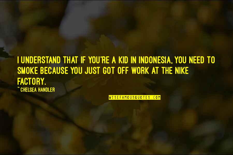 Nike's Quotes By Chelsea Handler: I understand that if you're a kid in