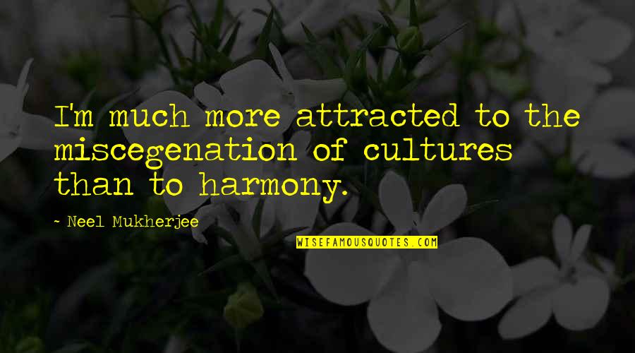 Nikon D5100 Quotes By Neel Mukherjee: I'm much more attracted to the miscegenation of