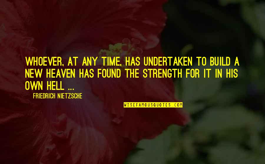 Nikto Quotes By Friedrich Nietzsche: Whoever, at any time, has undertaken to build Nikto Quotes By Friedrich Nietzsche: Whoever, at any time, has undertaken to build