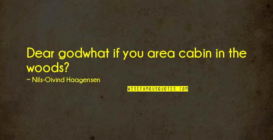 Nils Quotes By Nils-Oivind Haagensen: Dear godwhat if you area cabin in the