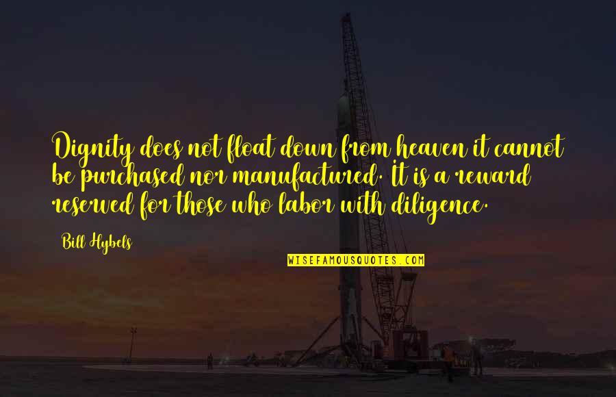 Nincs Ketto Quotes By Bill Hybels: Dignity does not float down from heaven it Nincs Ketto Quotes By Bill Hybels: Dignity does not float down from heaven it