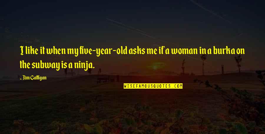 Ninja Quotes By Jim Gaffigan: I like it when my five-year-old asks me