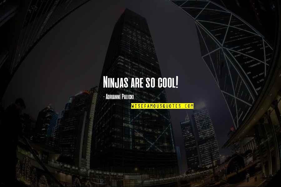 Ninjas Quotes By Adrianne Palicki: Ninjas are so cool! Ninjas Quotes By Adrianne Palicki: Ninjas are so cool!